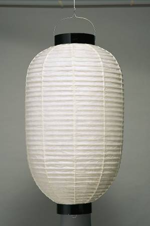 提灯 大型提灯 （白）20号長型（和紙・太骨） 受注製作